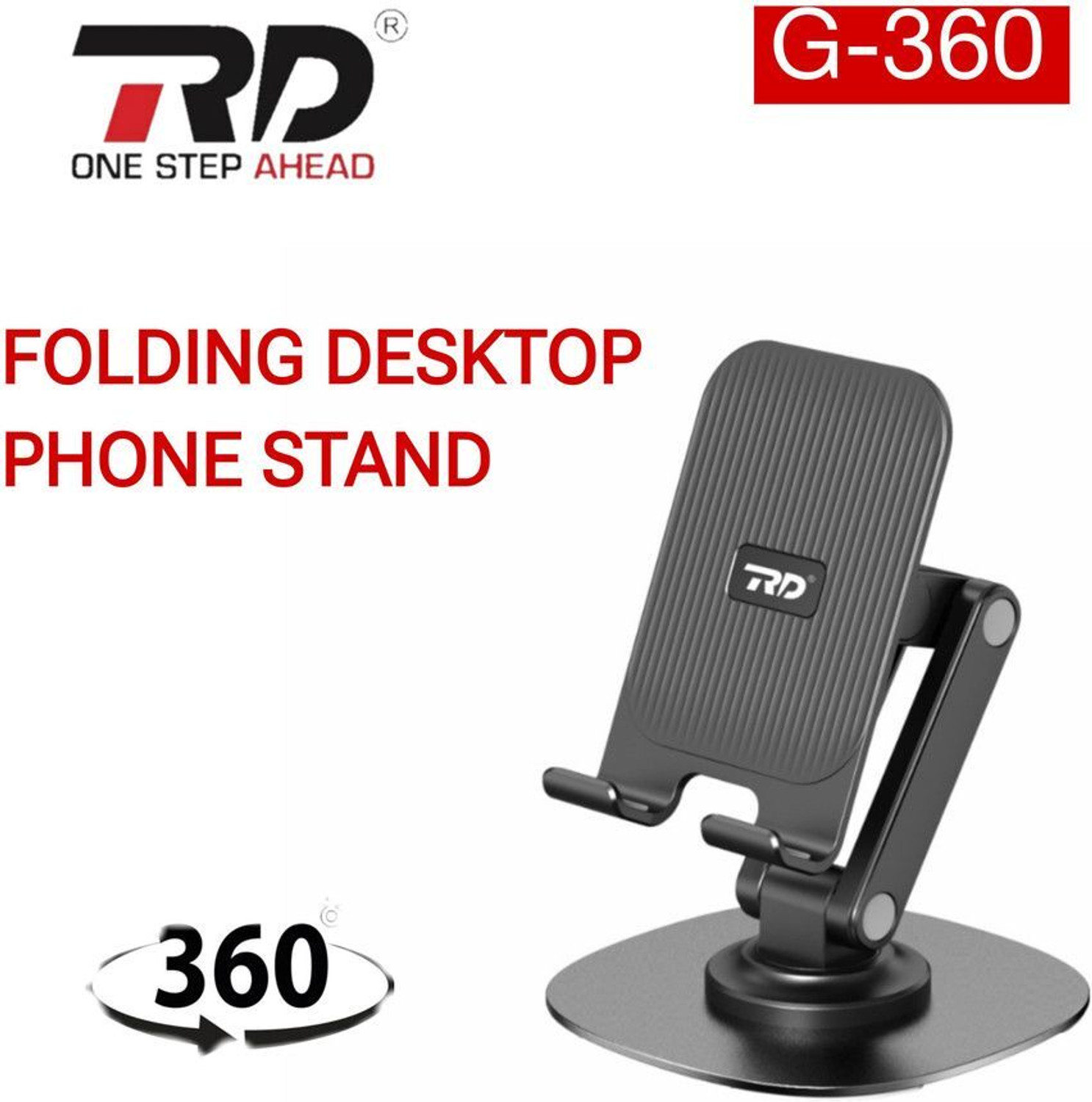 Image of RD One Step Ahead with Metal Base - 360 Rotatable, Angle Adjustments Mobile Holder