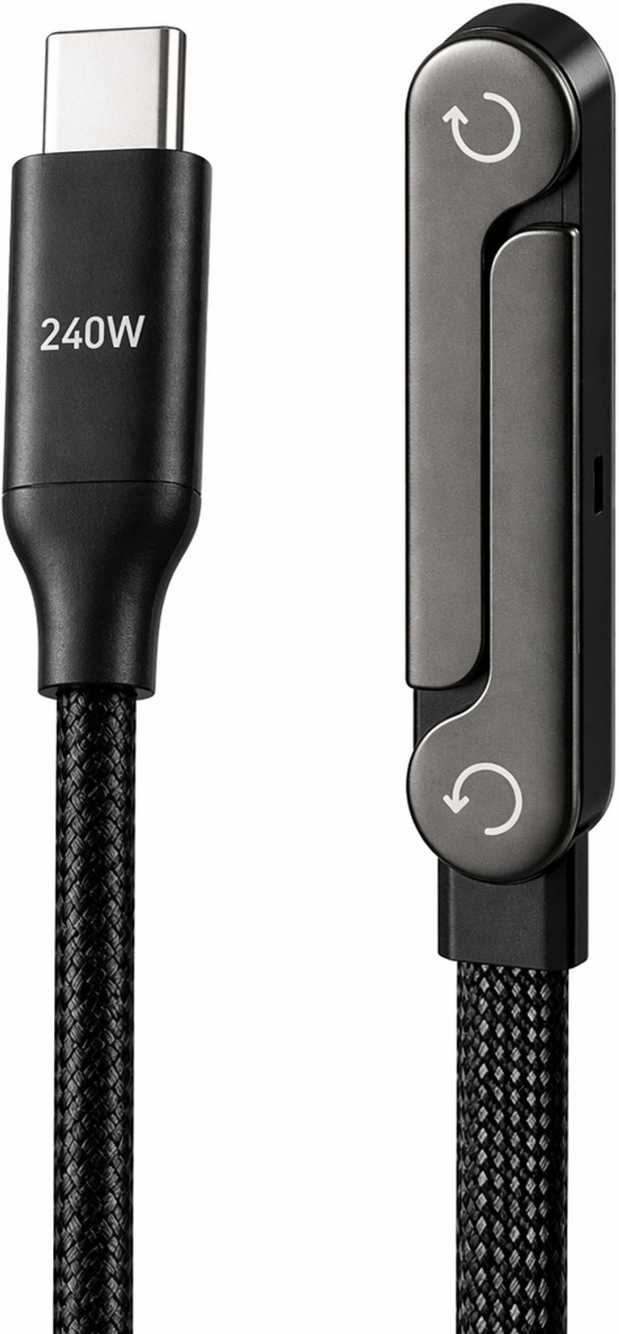 Image of CLAT Type C 6 A 1.5 m 240W C to C Fast Charging Cable 6A PD with Mobile Stand Durable Use