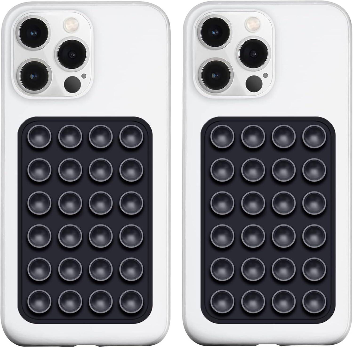 Aenoko Suction Phone Case, Hands-Free Mobile Accessory Holder Grip/Chipku [PACK OF 2] Mobile Skin