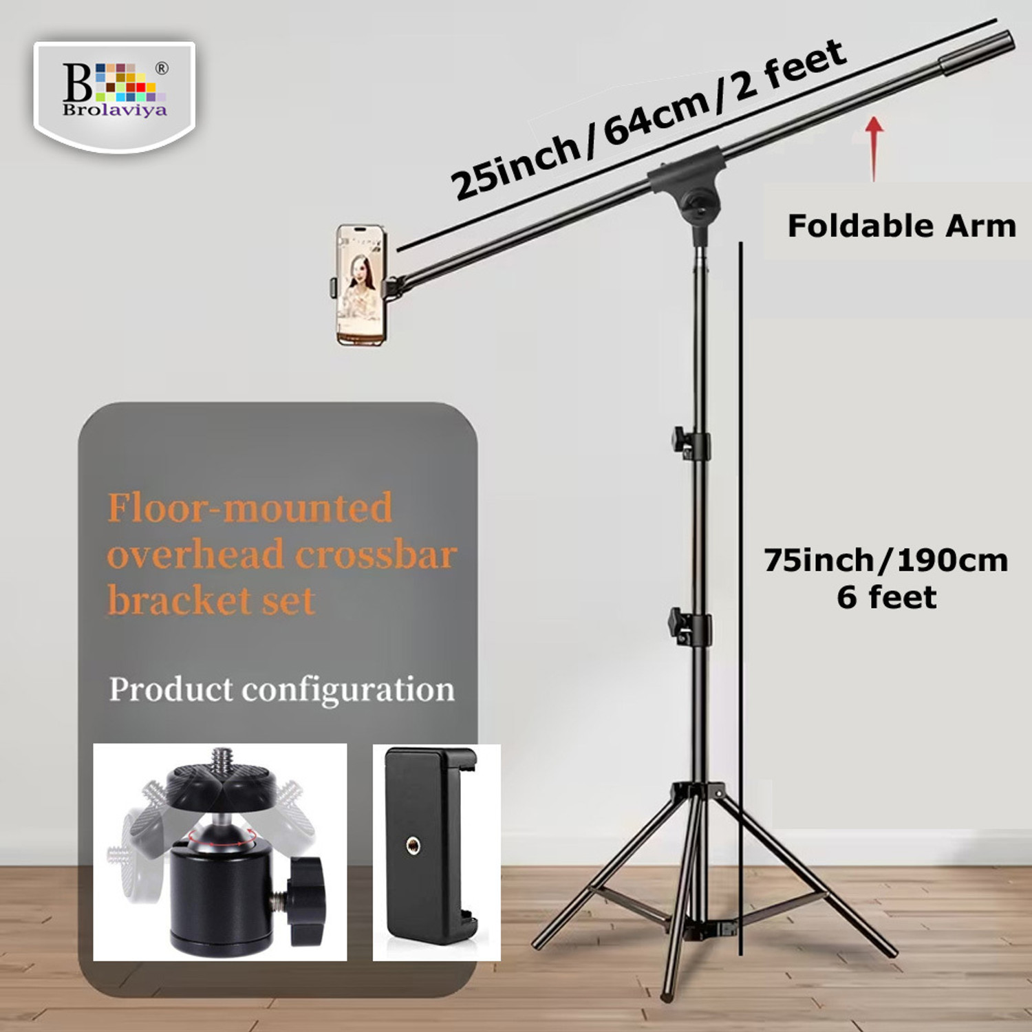Image of BROLAVIYA 360-Degree Tripod for Indoor /Outdoor Photography & Videography Tripod