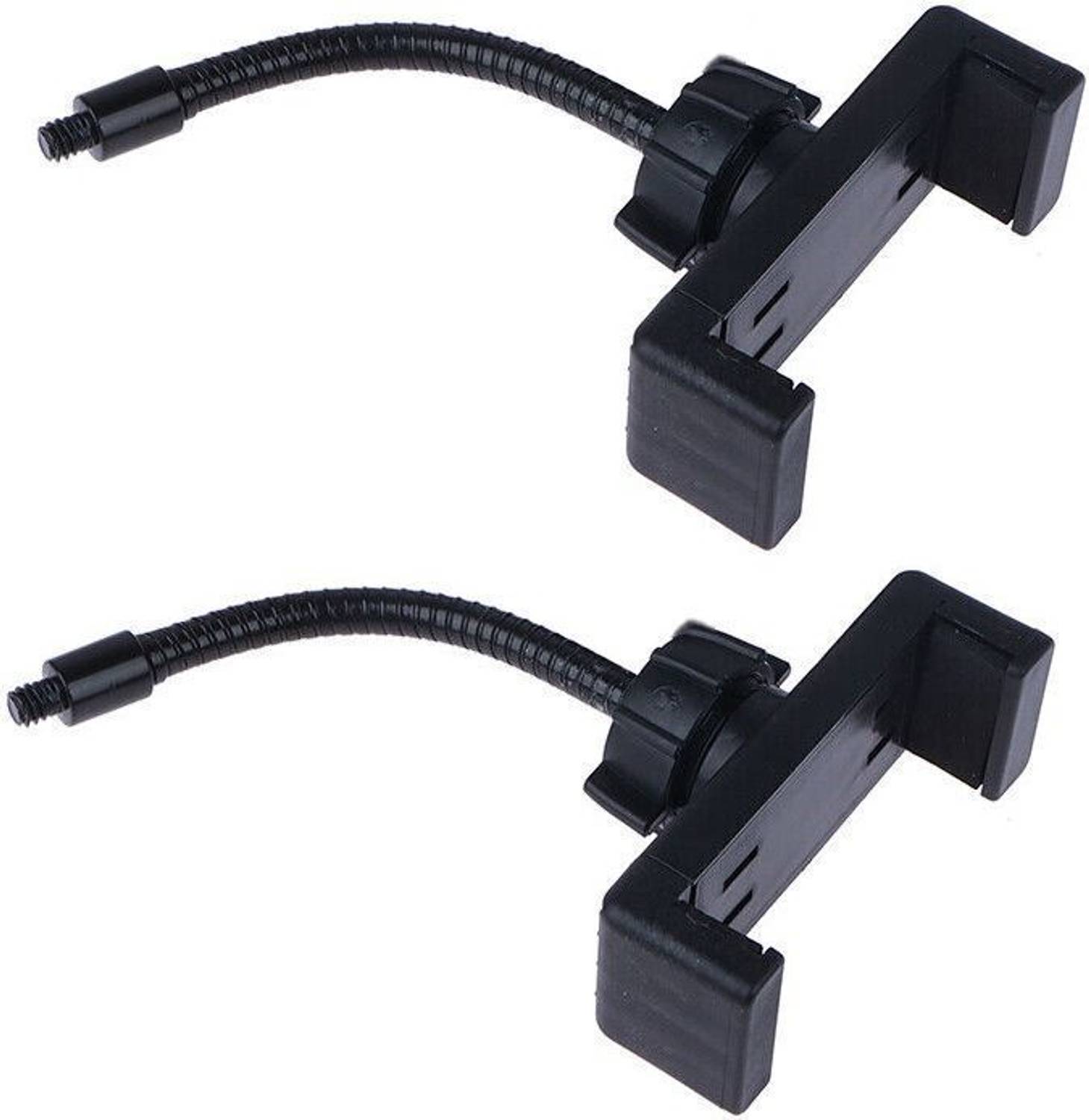 BROLAVIYA Flexible Clip Mount Holder with Clamping Base 2 Pack Mobile Holder