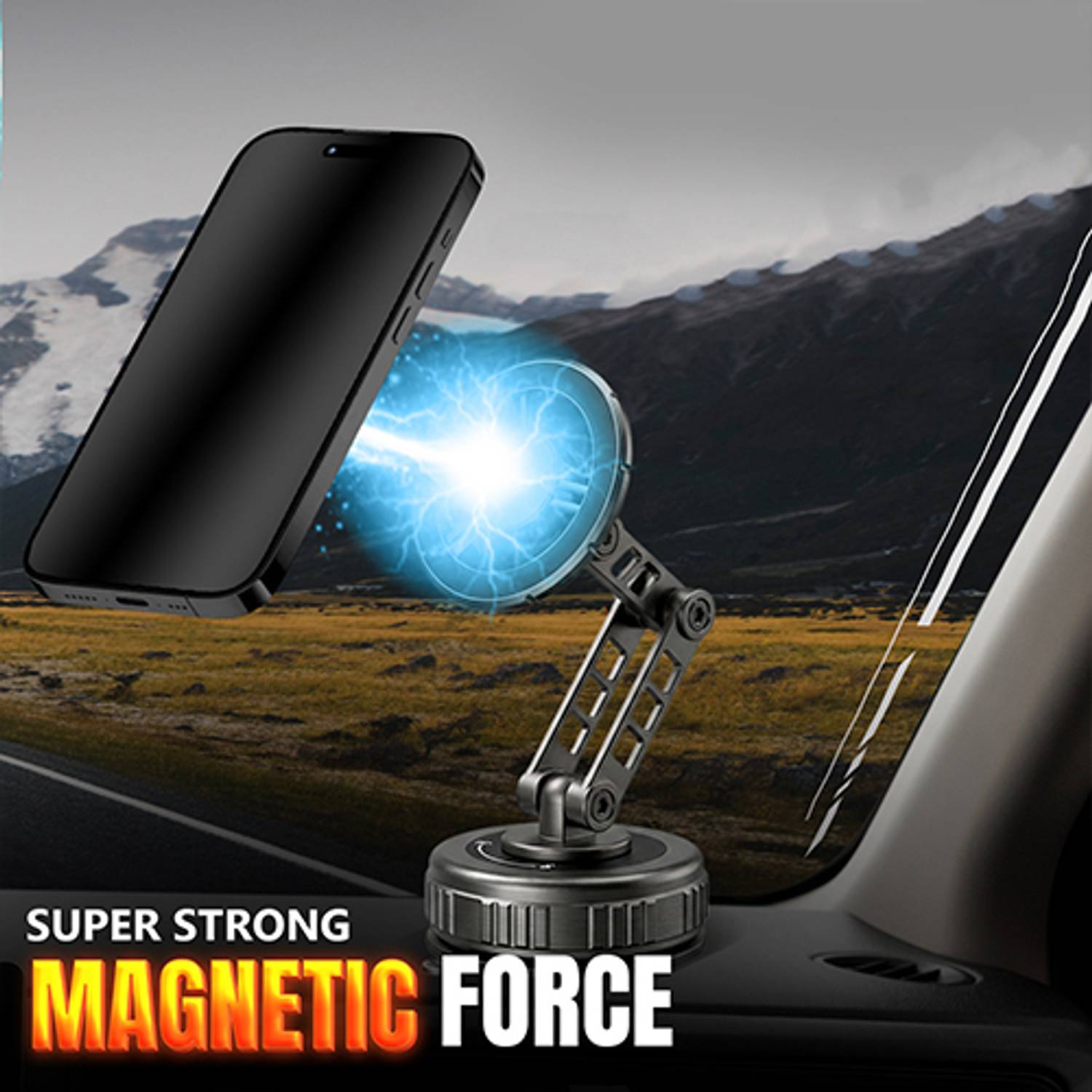 FABTEC Long Arm Magnetic Car Mobile Holder - Image 4