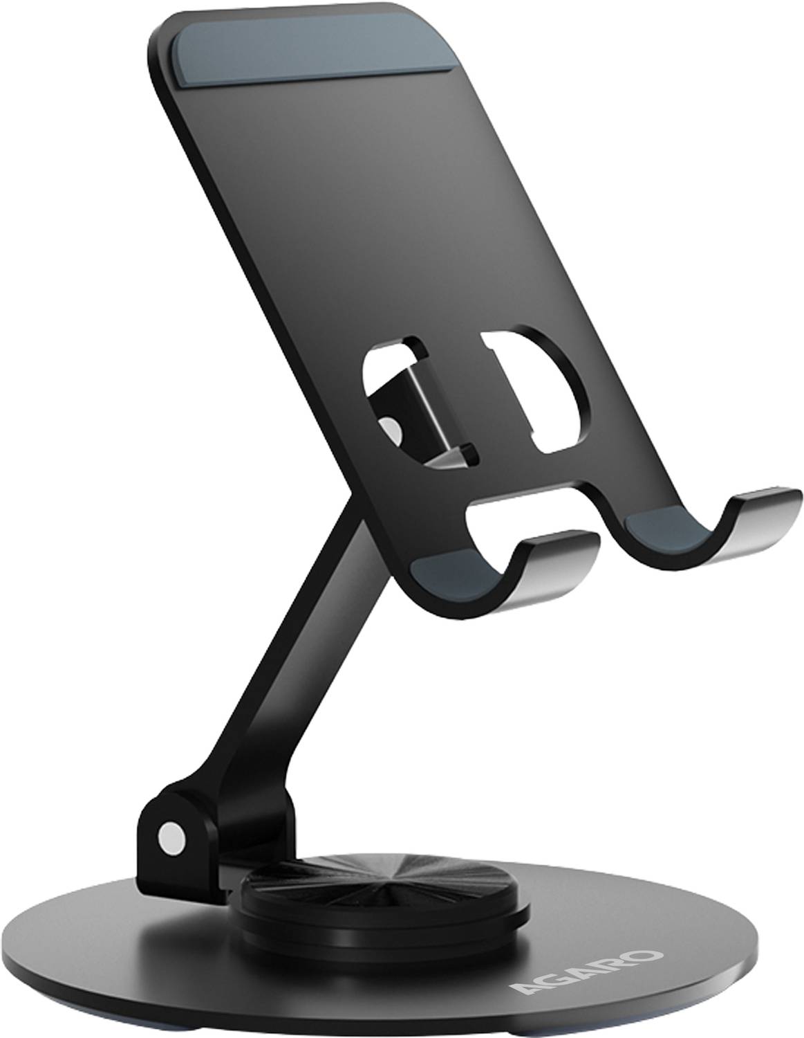 AGARO 360° Rotating Revolving Mobile Stand with Adjustable Height & Angle, Foldable Mobile Holder