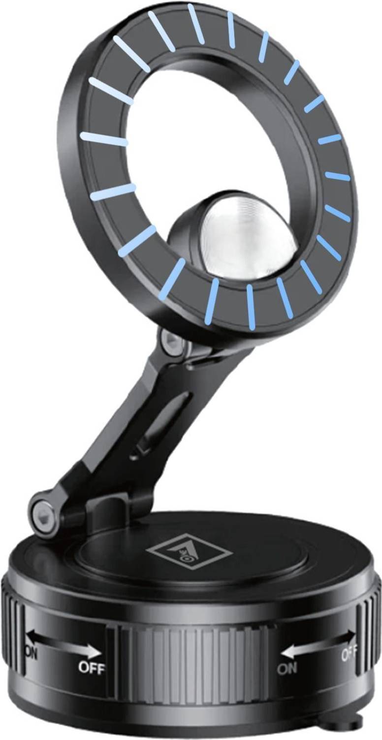 ONE 7 Magnetic Car Mobile Holder with Vacuum Suction 360° Rotatable Dashboard Mount Mobile Holder