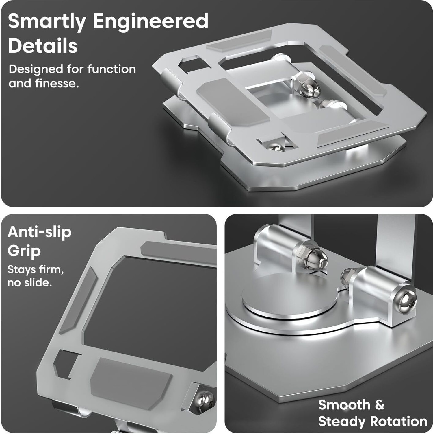 Image of SEVEN7STAR Aluminium Tablet Rotating Base Foldable Compatible For 4-13 Inch Ipad & Mobile Holder