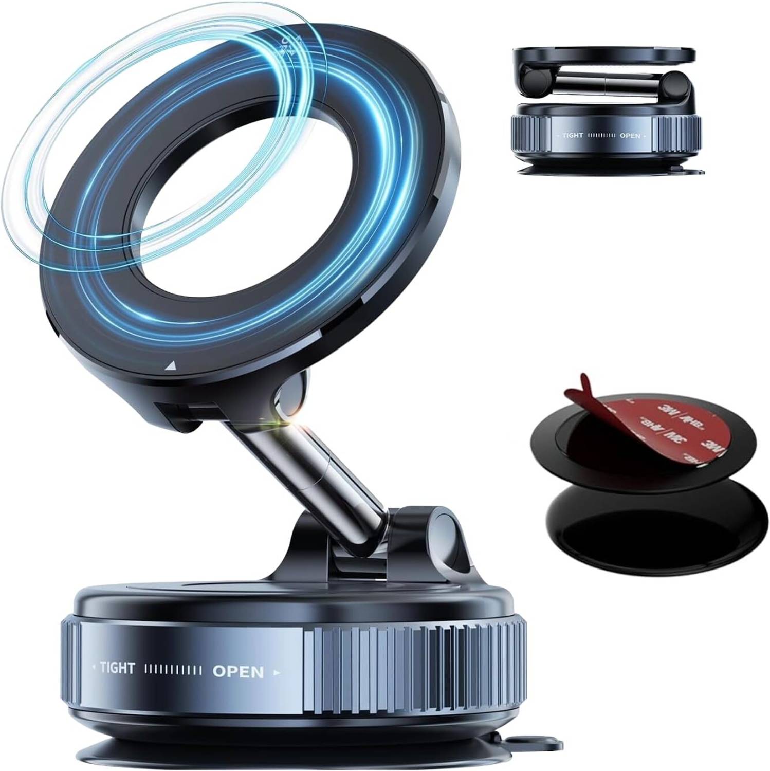 TrendyKArt Car Mobile Holder for Dashboard, Magnetic, Anti-slip, Windshield, Headrest
