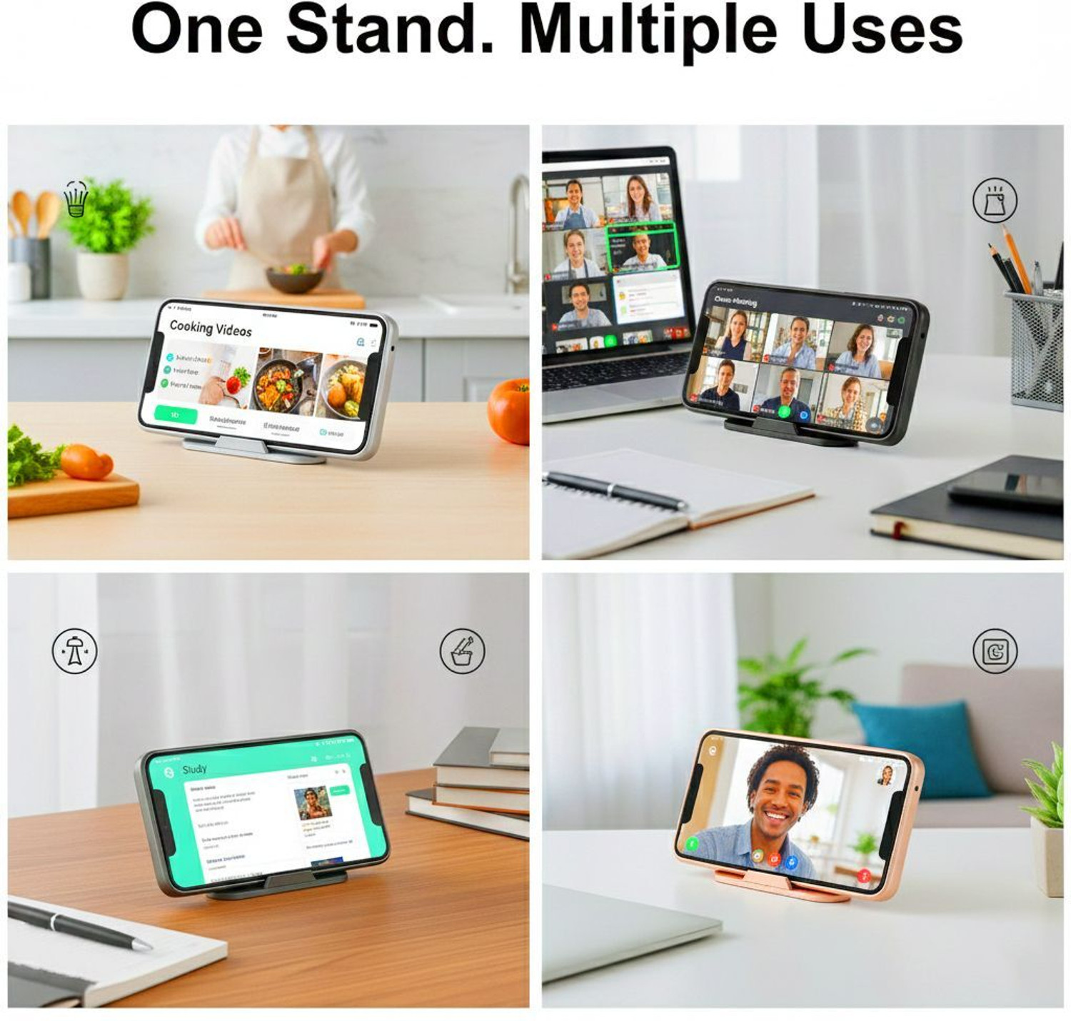 Image of KALPDIP Multipurpose Pyramid Mobile Stand | Strong & Durable Phone Holder | (Pack of 10) Mobile Holder