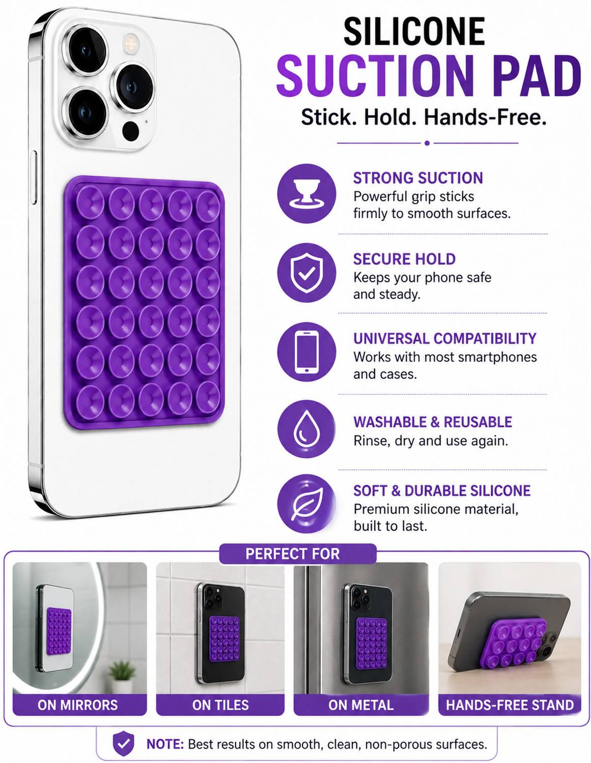 S K Smart Universal Phone Holder Pad - Image 2