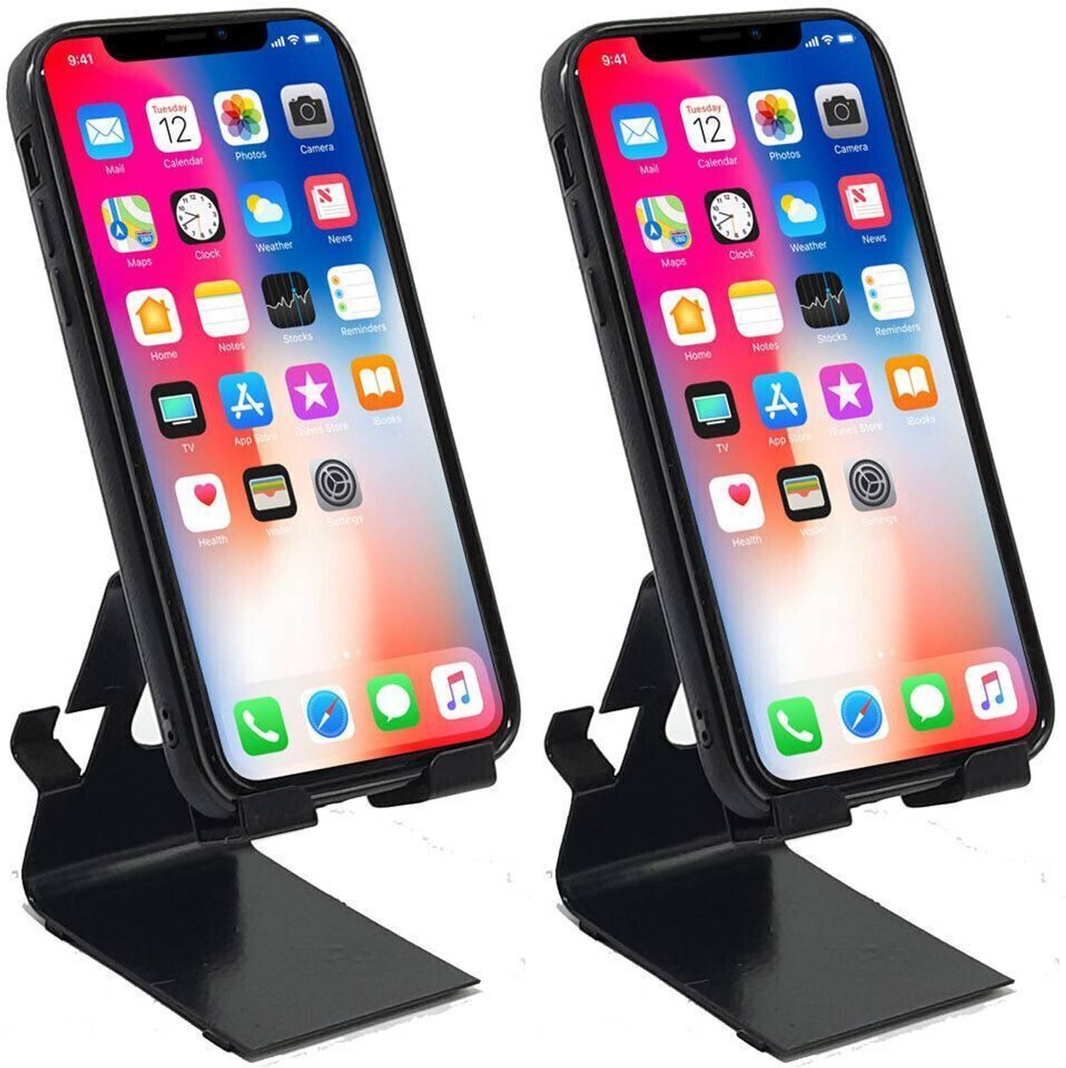 BROLAVIYA Metal Body For Office Desk Fits For 4-9.7 Inch Tablets Mobile Holder