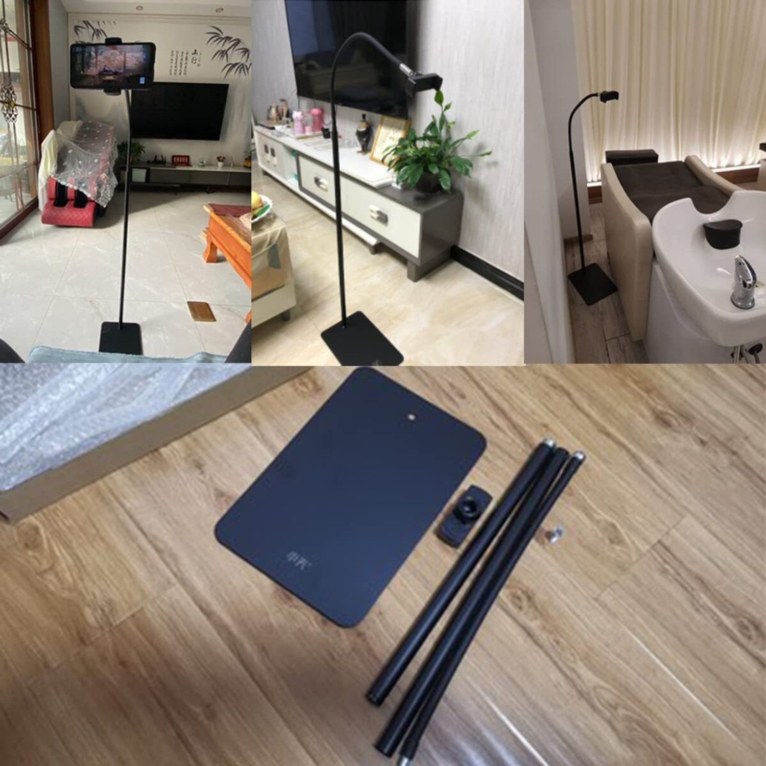 Image of Soopii Tablet Floor, Floor Stand, Adjustable & Strong Stable Base Stand Mobile Holder