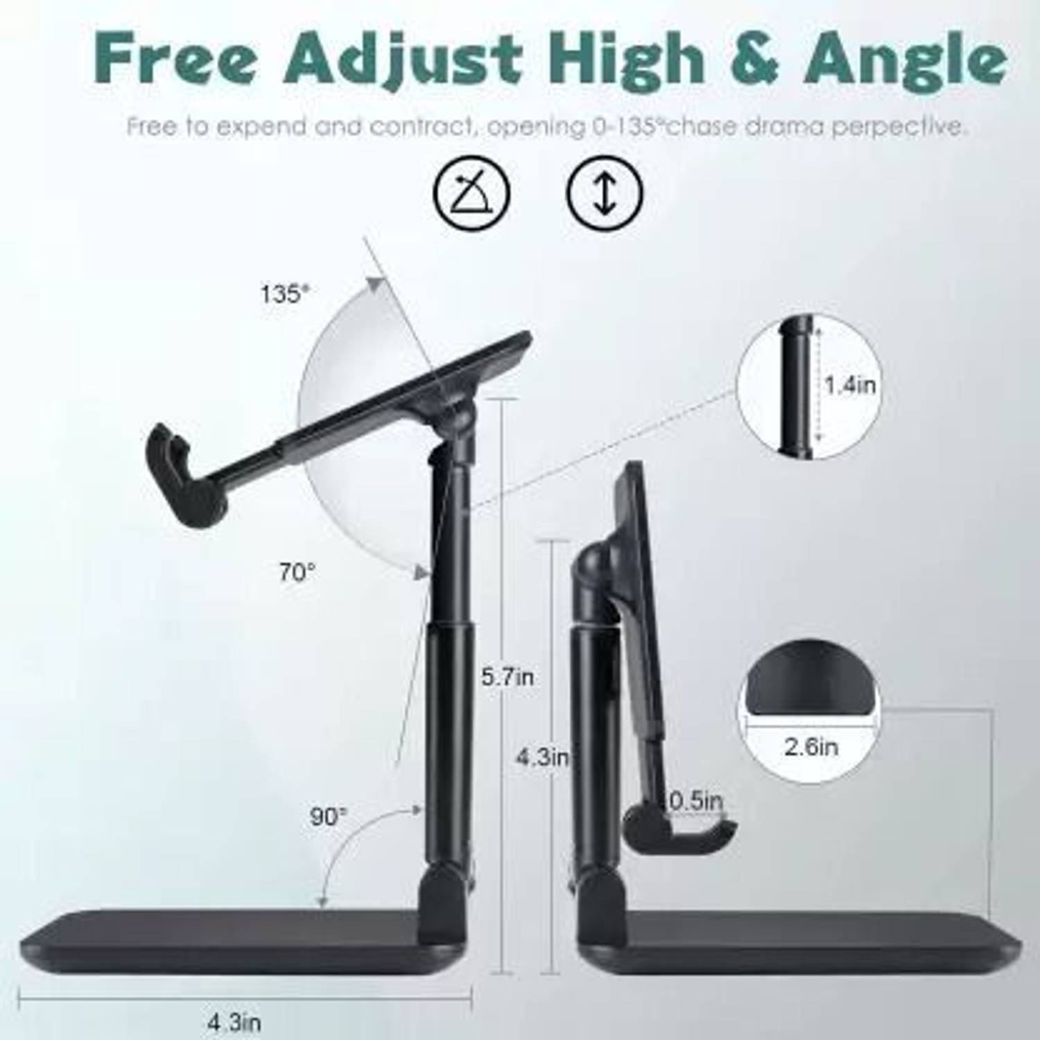 KALIAT Adjustable Foldable Phone Stand - Image 4