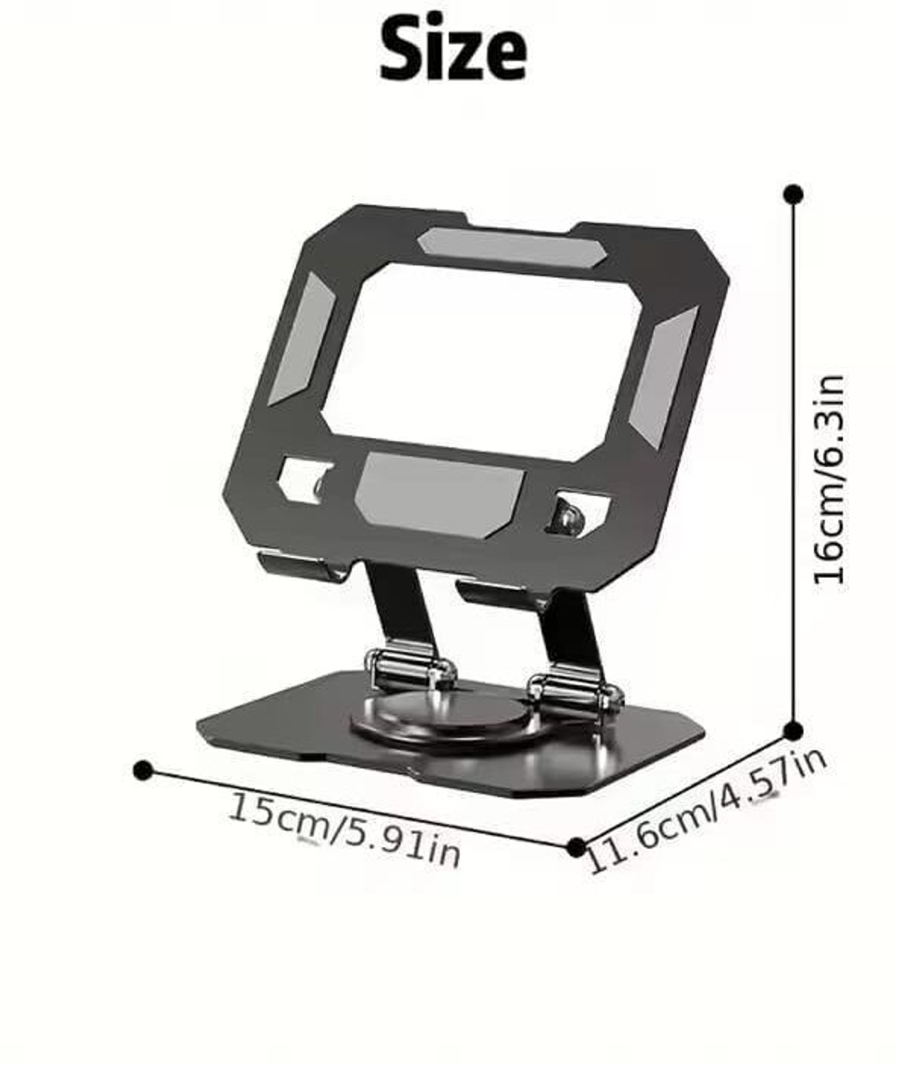 Image of ZIRAK Table Stand 360Rotating Compatible with Tablet up to 13 inches & 6 kg Mobile Holder