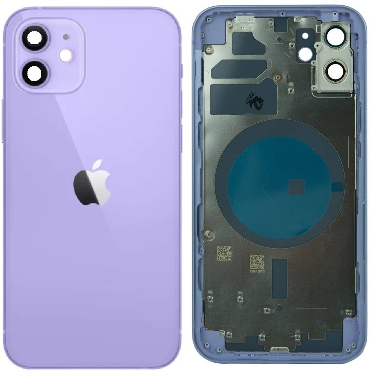 Apple iPhone 12 128GB パープル 背面ひび割れ KezeMize Apple iPhone 12 Housing Body Back Panel: Buy KezeMize