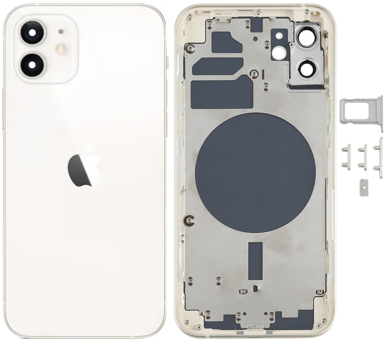 Image of Flipkart SmartBuy Apple iPhone 12 (with SIM Card Tray & Side keys & Camera Lens) Full Panel