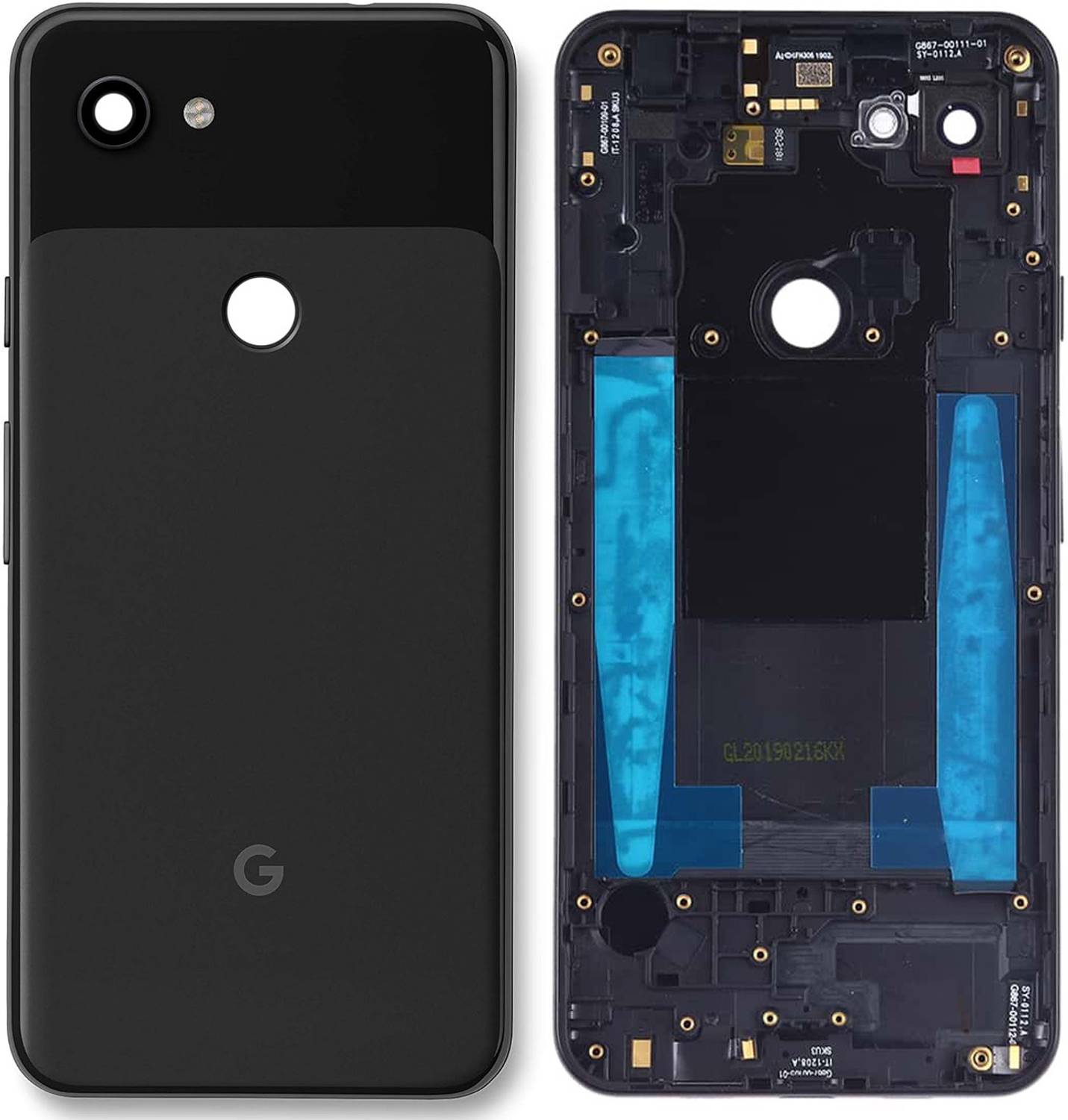 MAXOUT Google Pixel (3A) With Side Volume & Power Buttons Back Panel