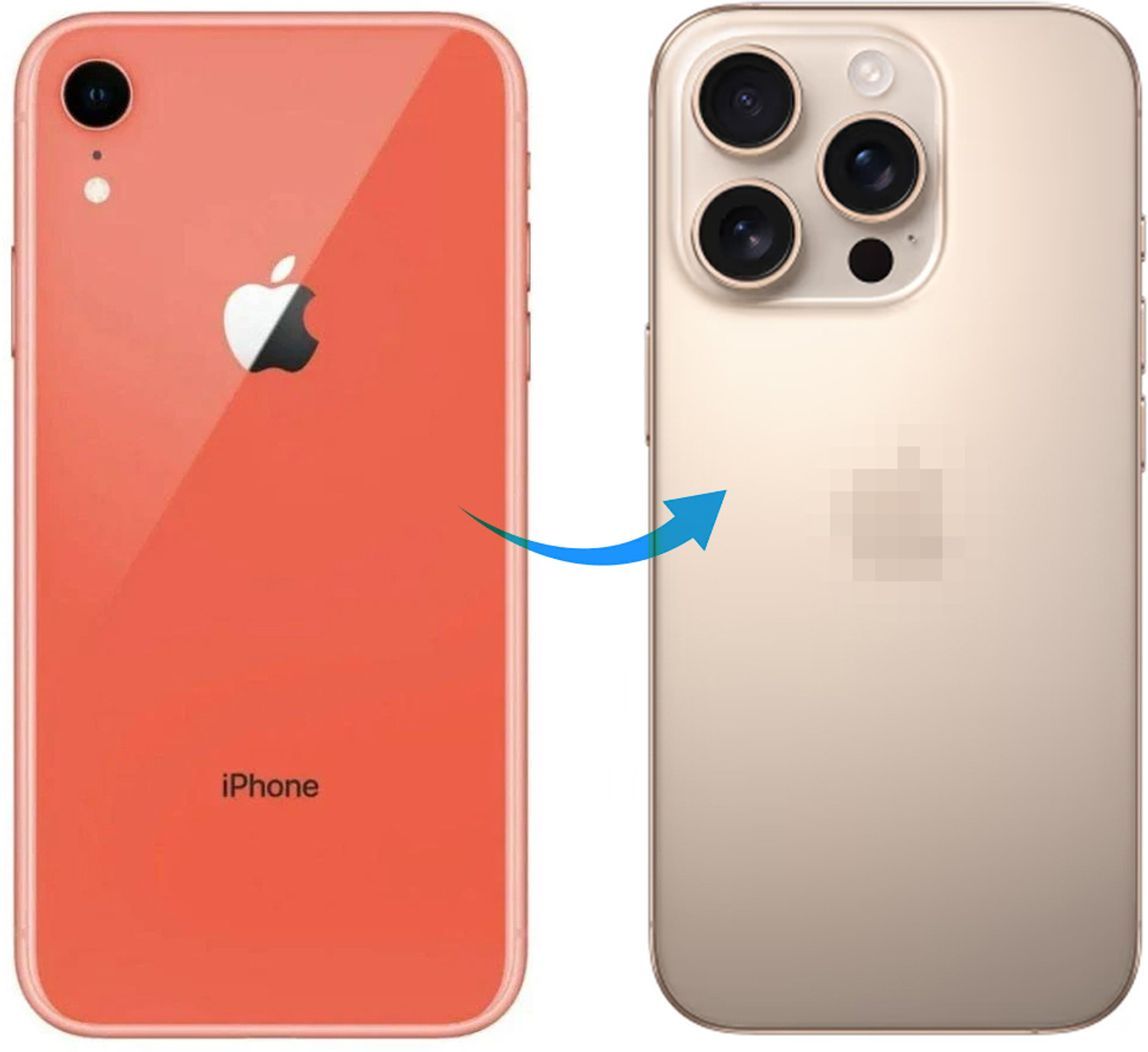 Image of Syshri iPhone XR To iPhone 16 Pro Full Body Housing Converter Kit Include Battery Adhesive & Waterproof Seal Full Panel