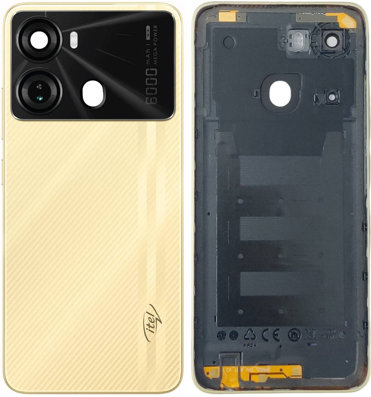 Unique4Ever Itel P40 with Side Volume & Power Buttons Back Panel