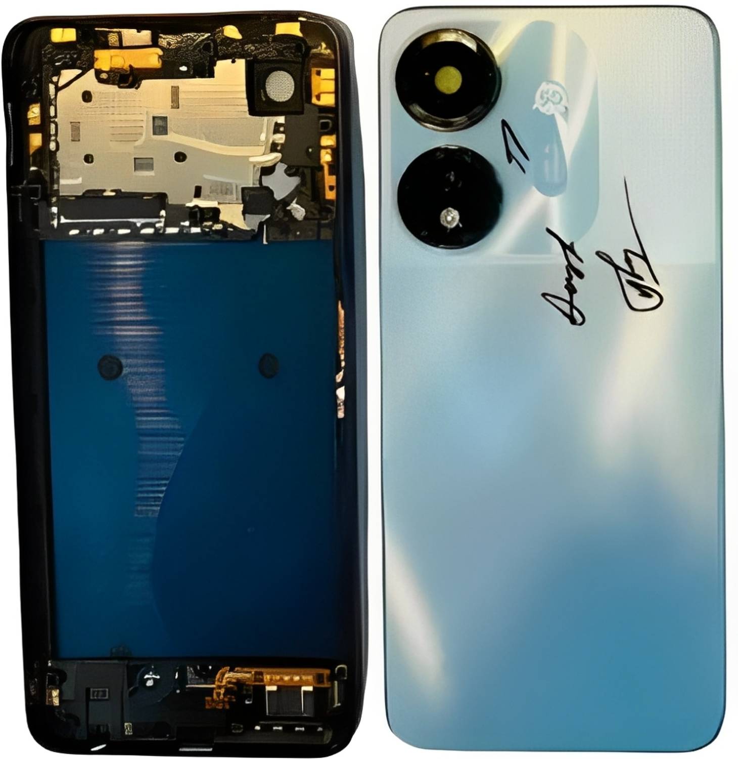SRaccessories Itel P55 5G (Housing Body) (Side Keys with Middle Body) Full Panel