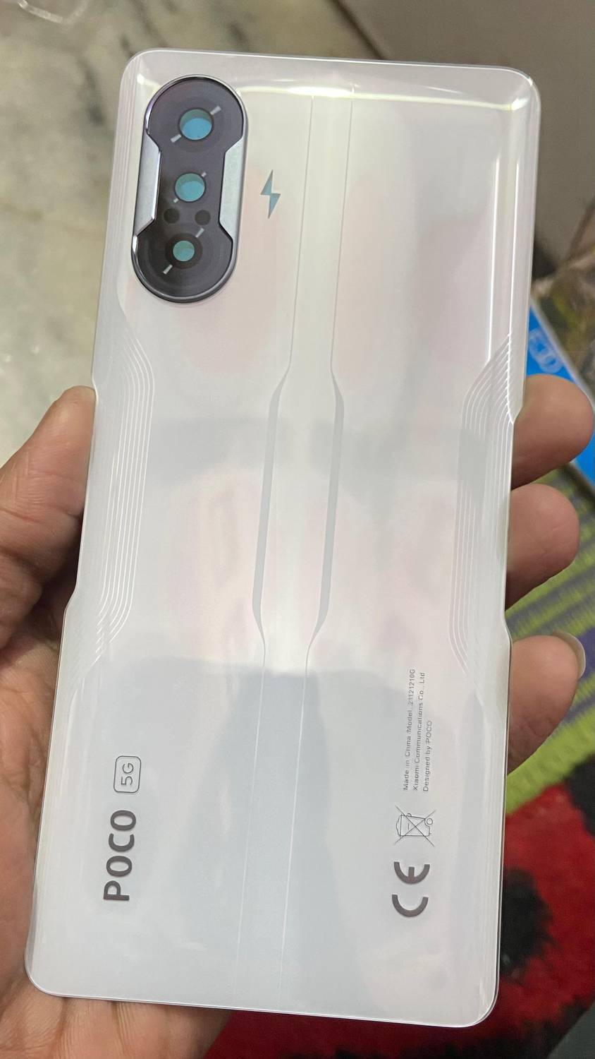 FIONKIY POCO F3 GT White Back Panel - Image 1