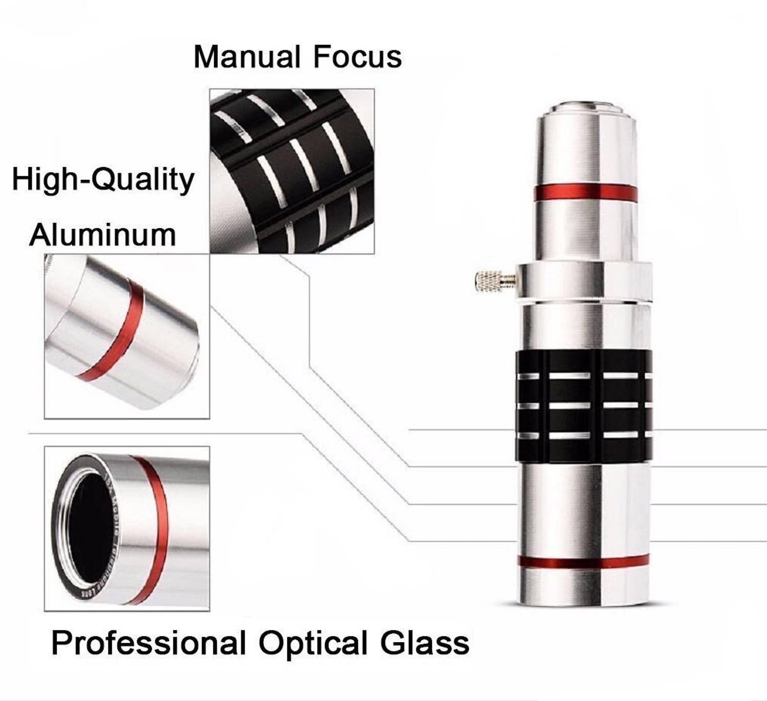 OSTALY 18X Ultra HD Mobile Telephoto Zoom Lens Kit - Image 2