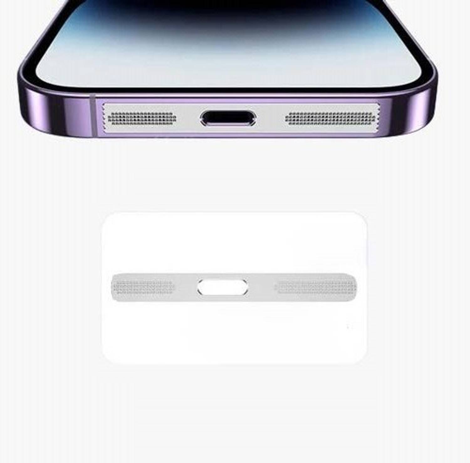 A3sprime Anti Dust Plug Speaker Guard Protector for iPhone 13, (Pack of 2 Piece) Mobile Skin