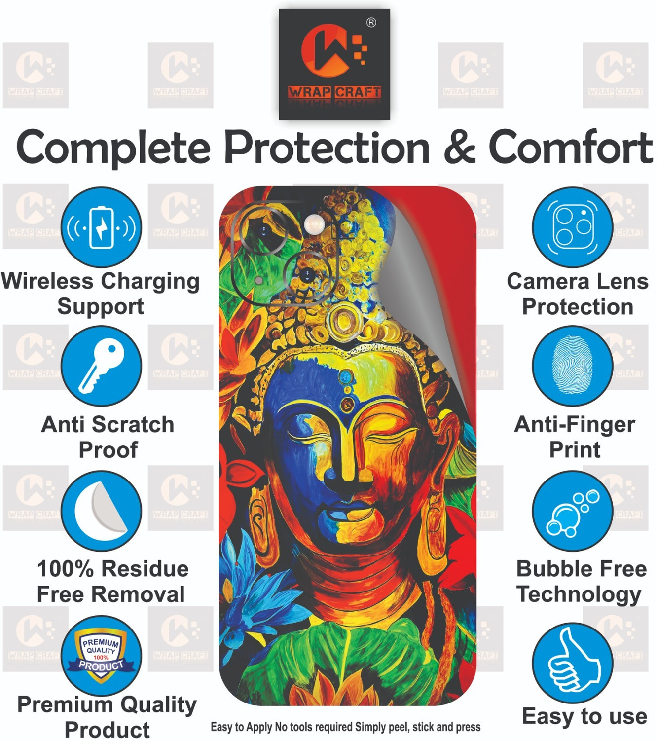 Image of wrap craft TECNO CAMON i2X Premium Vinyl Mobile Skin