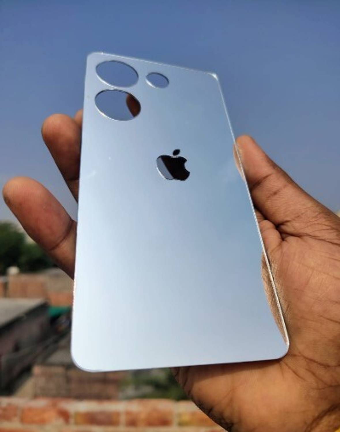 MOKPLZ TECNO CAMON 20 SILVER MIRROR BACK PANEL Mobile Skin