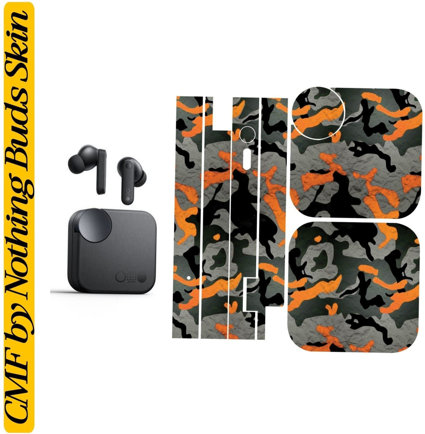 Image of Flipkart SmartBuy CMF by nothing bud skin sticker super matte finish 302 Mobile Skin
