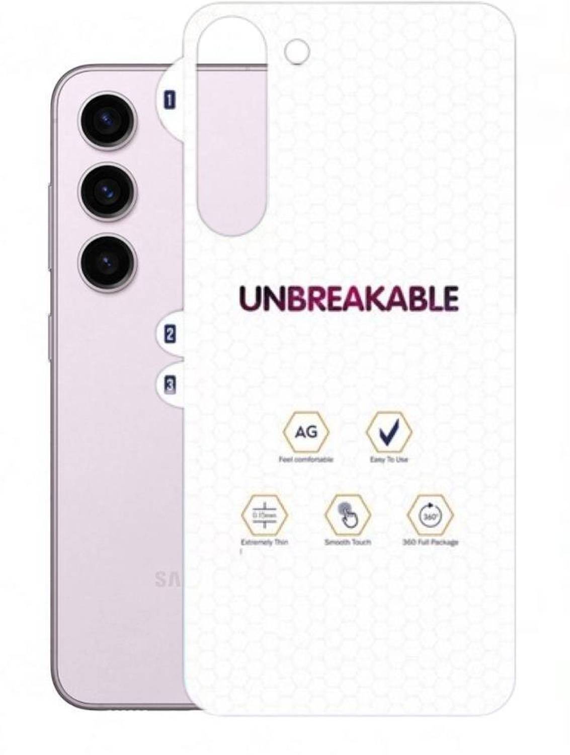A3sprime Unbreakable Soft Transparent Back Skin Guard Protector for SAMSUNG Galaxy S23 5G Mobile Skin