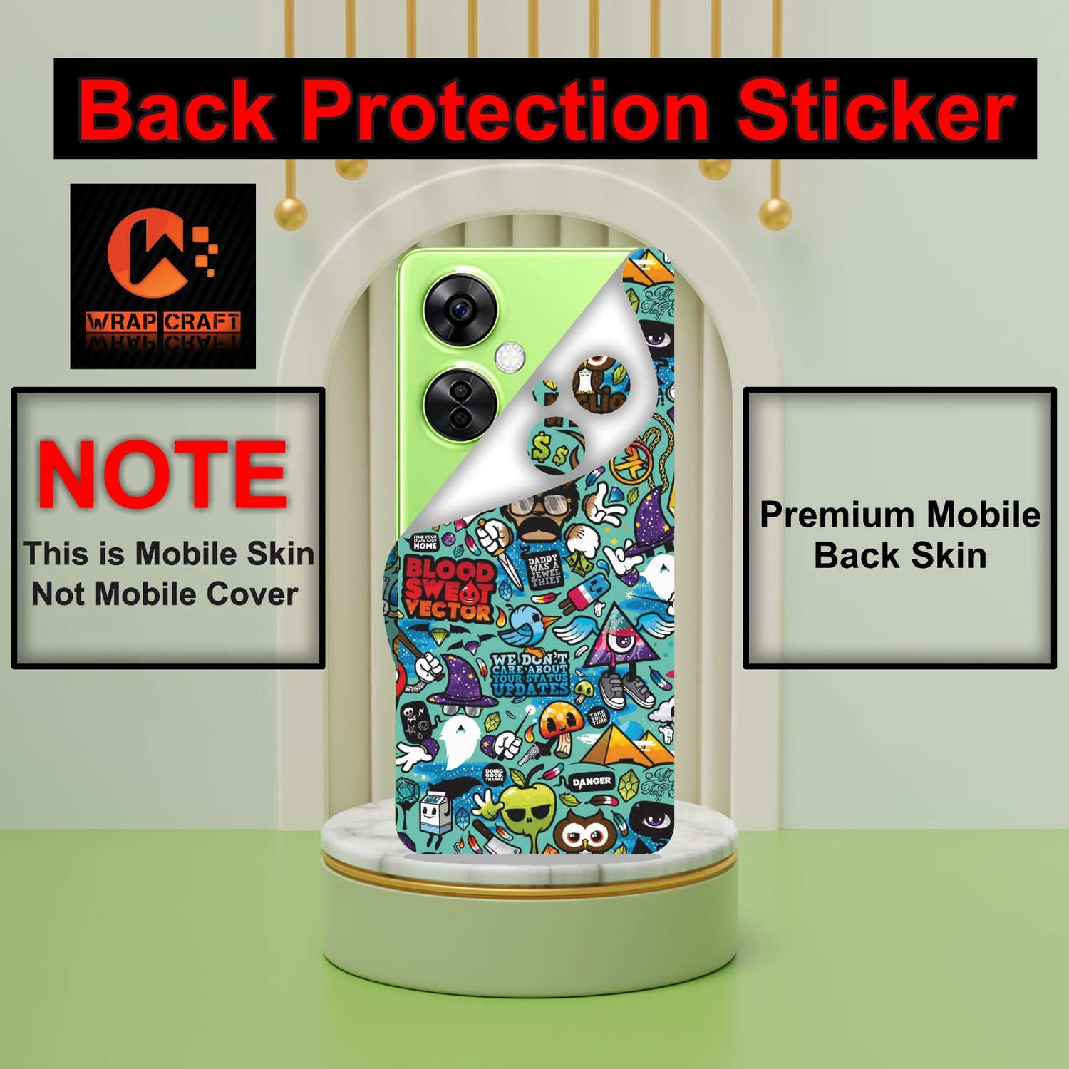 Image of wrap craft TECNO CAMON i2X Premium Vinyl Mobile Skin