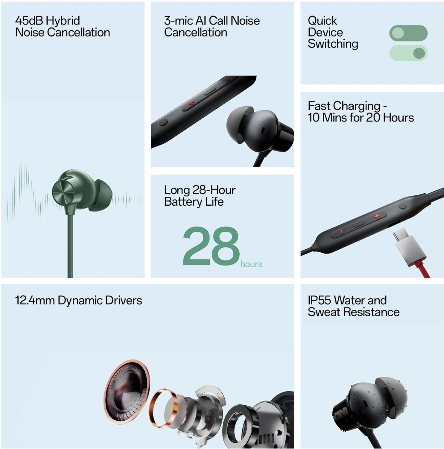 Image of Palnek boA Bluetooth Neckband with 40 hrs Seamless Connectivity and Bass Boost,zz49 Bluetooth & Wired