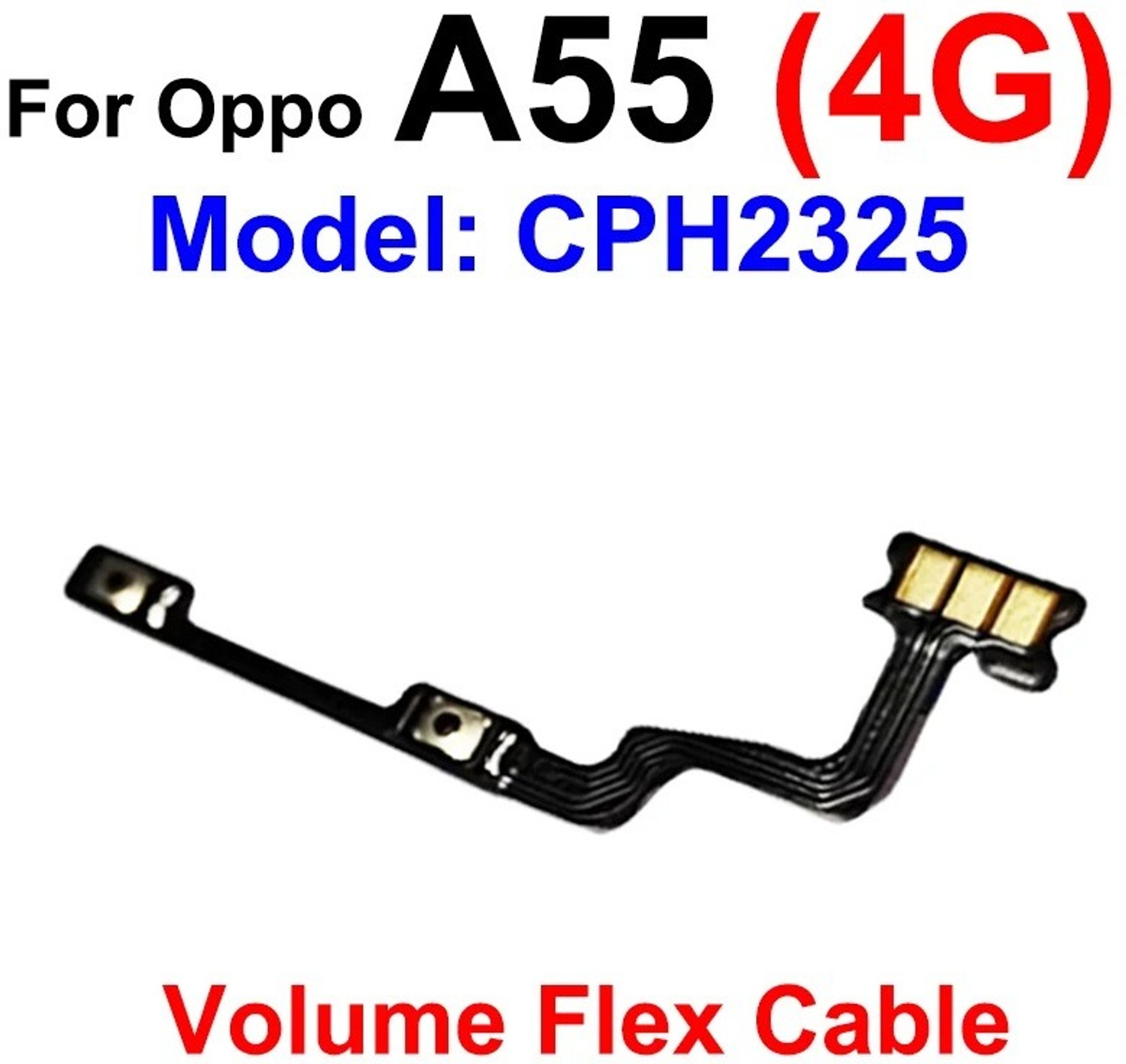 Image of SRaccessories (CPH2325) Oppo A55 4G Volume Button Flex Cable