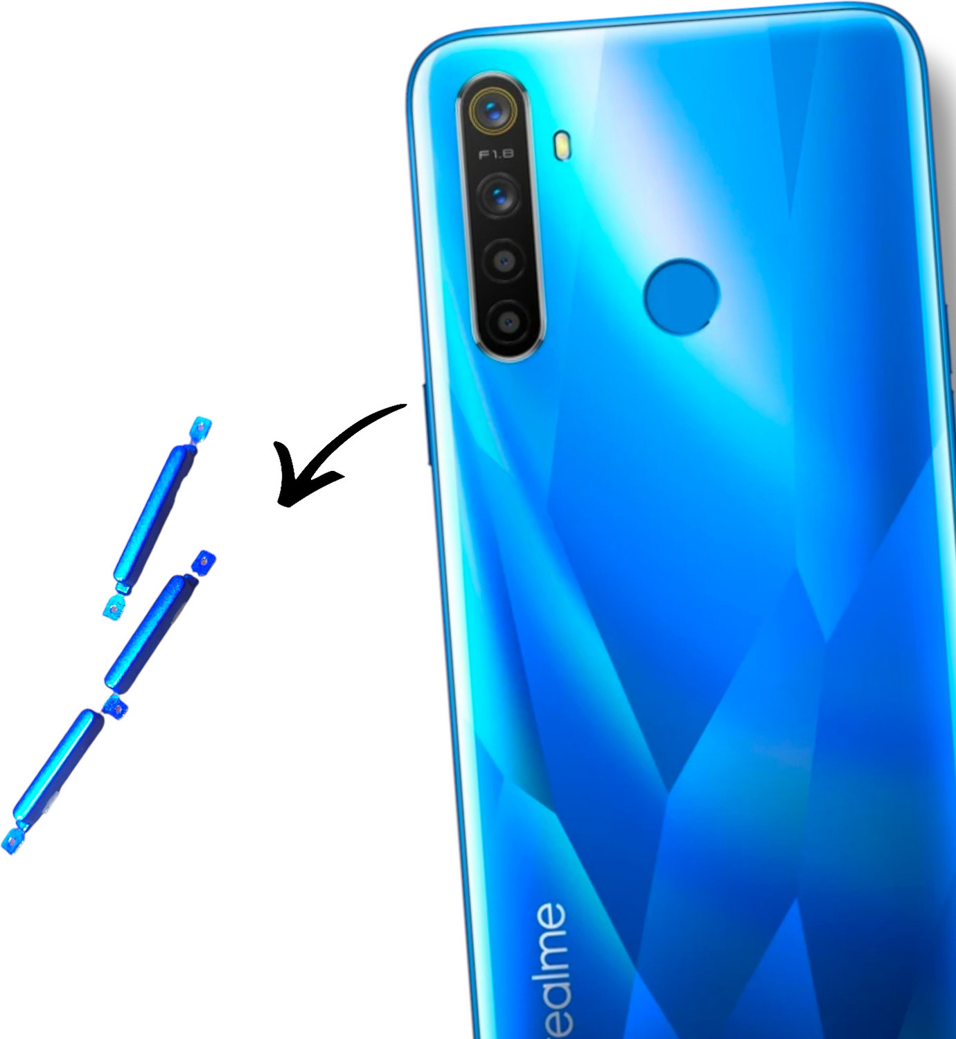 Image of CELLO TECH RMX1927 REALME 5 / REALME 5S Power ON /OFF Button