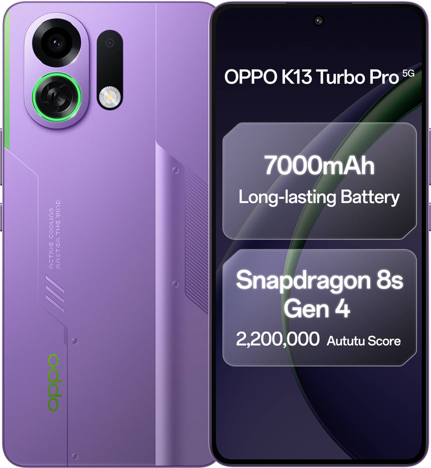 OPPO K13 Turbo Pro 5G 256GB Purple Phantom - Image 1