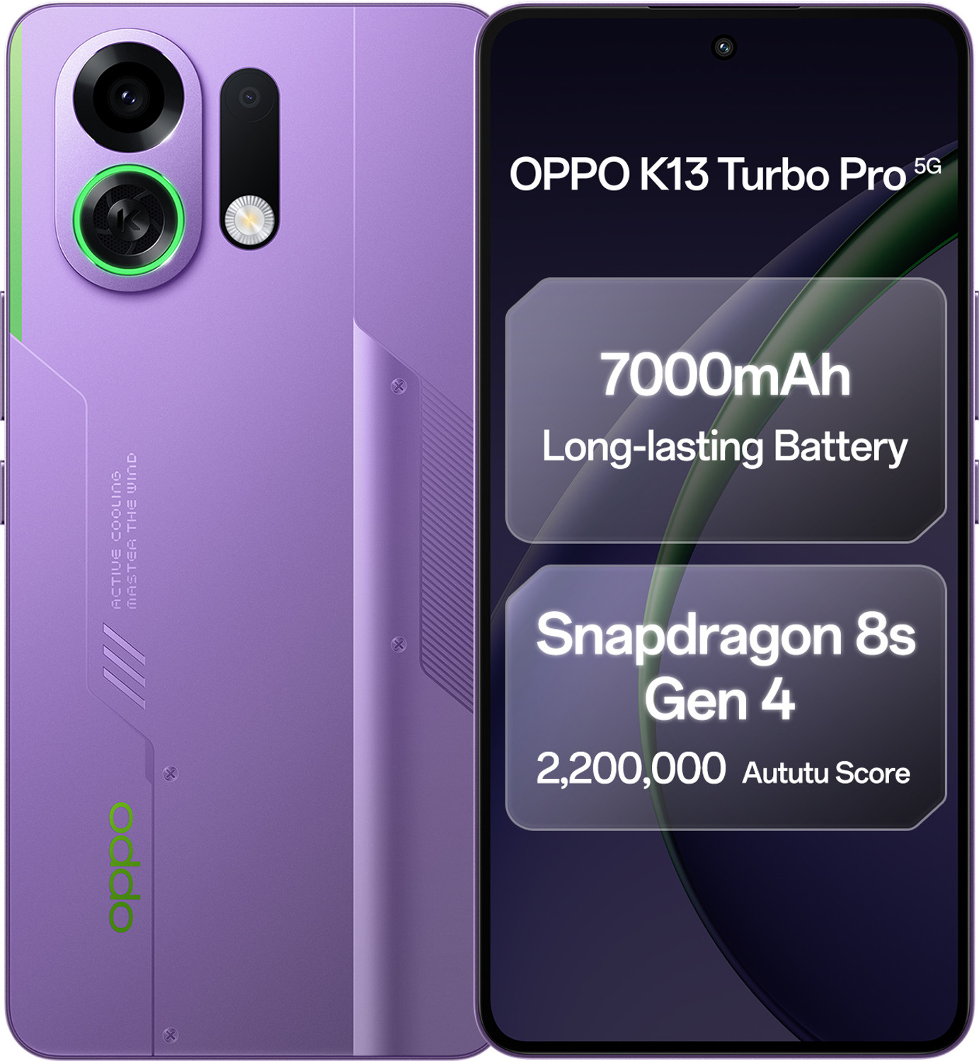 Image of OPPO K13 Turbo Pro 5G (Purple Phantom, 256 GB)