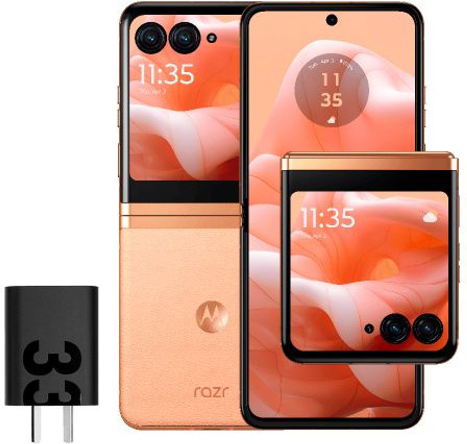 Image of MOTOROLA Razr 50 Ultra (Peach Fuzz, 512 GB)