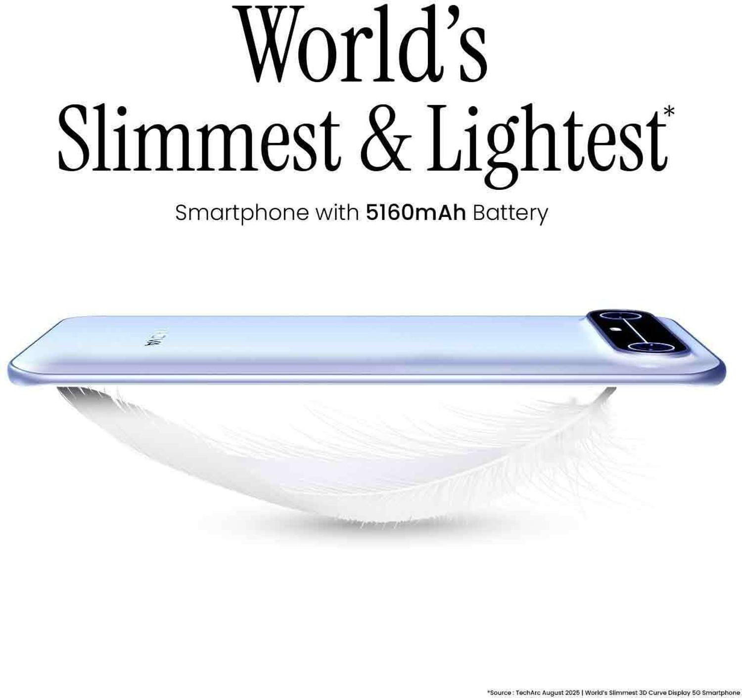 Image of Tecno Pova Slim 5G (Sky Blue, 128 GB)