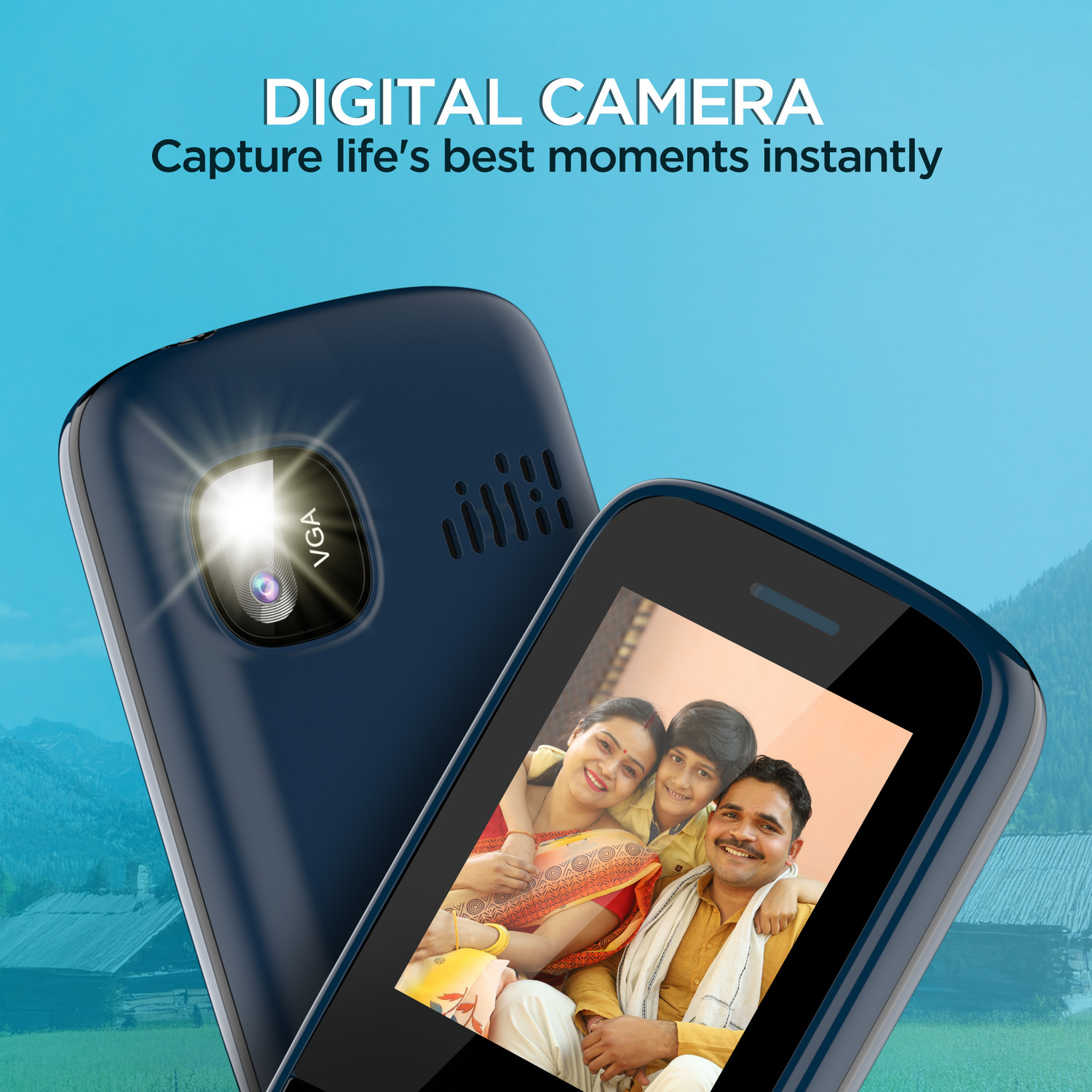 Image of LAVA A1 Vibe (2025) Dual SIM | 2' Inch Big Display | Long-Lasting AI Battery