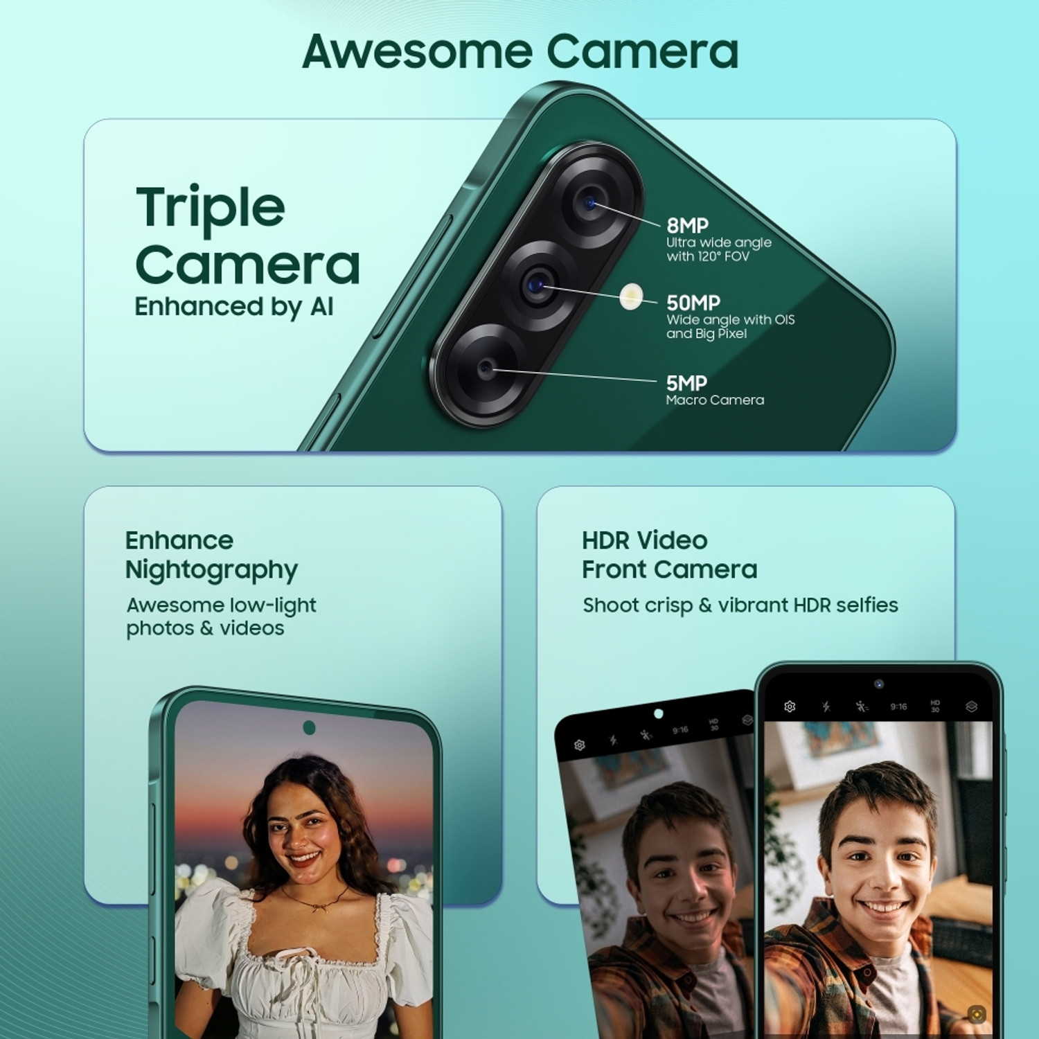 Image of Samsung A36 5G (Dark Green, 128 GB)