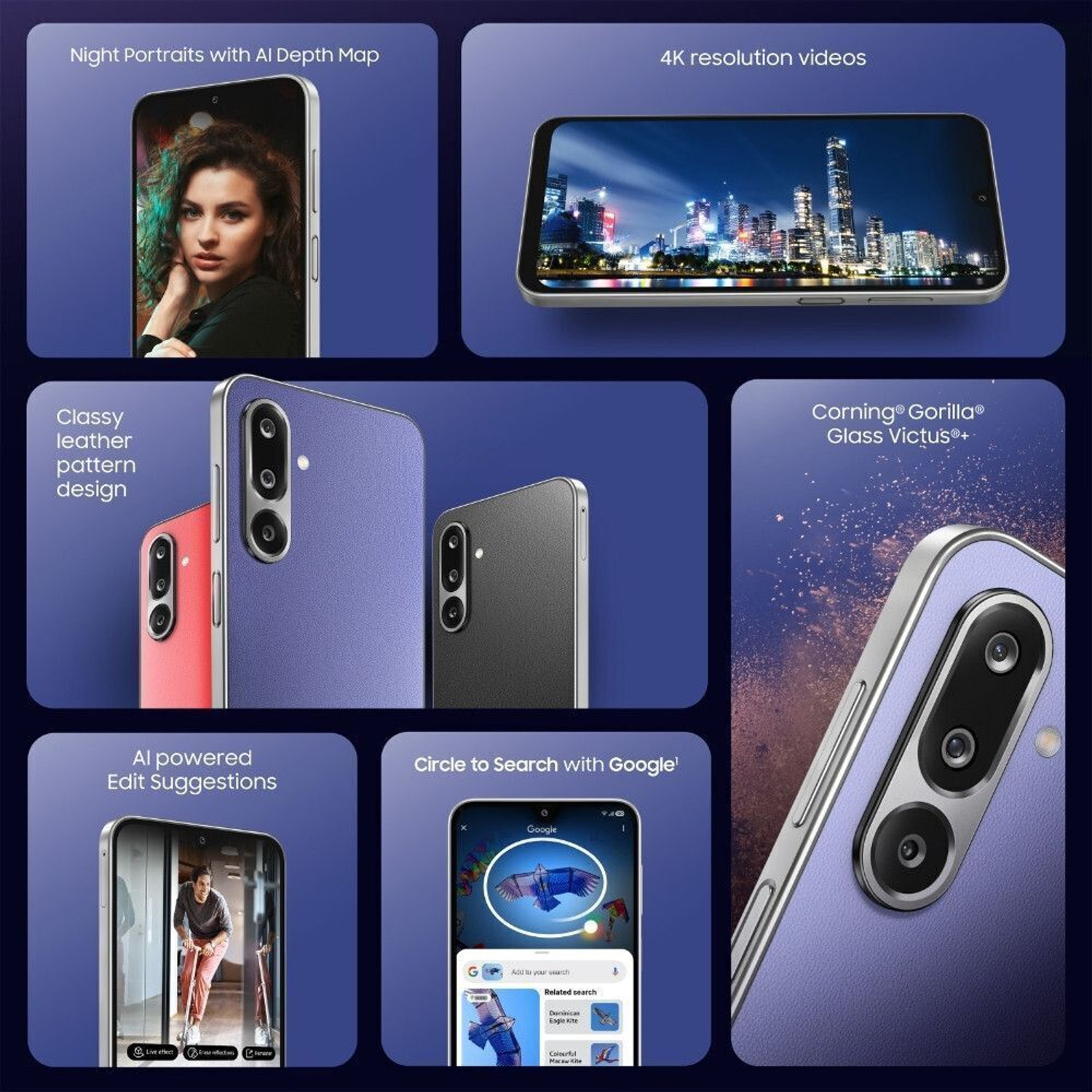 Image of Samsung Galaxy F36 5G (Violet, 256 GB)