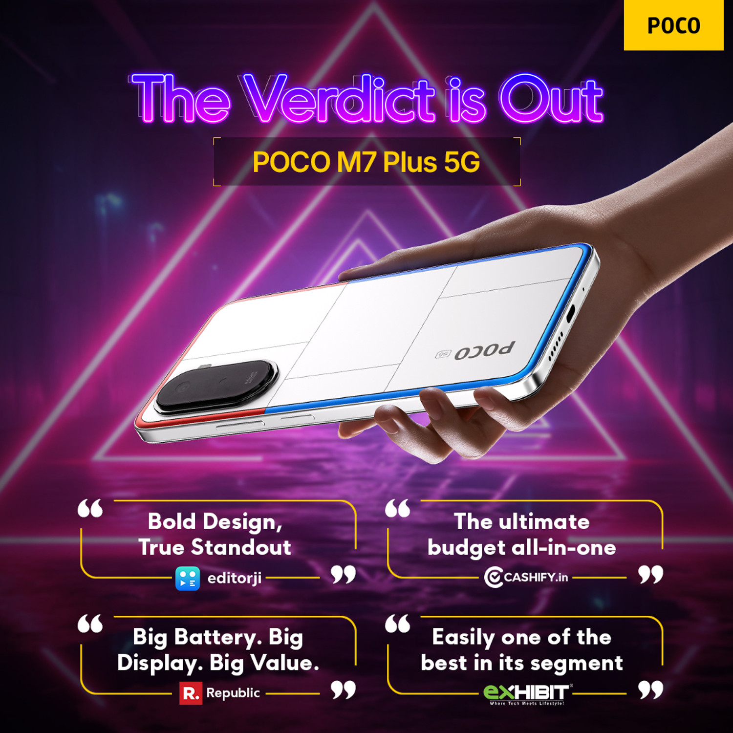 Image of POCO M7 Plus 5G (Chrome Silver, 128 GB)