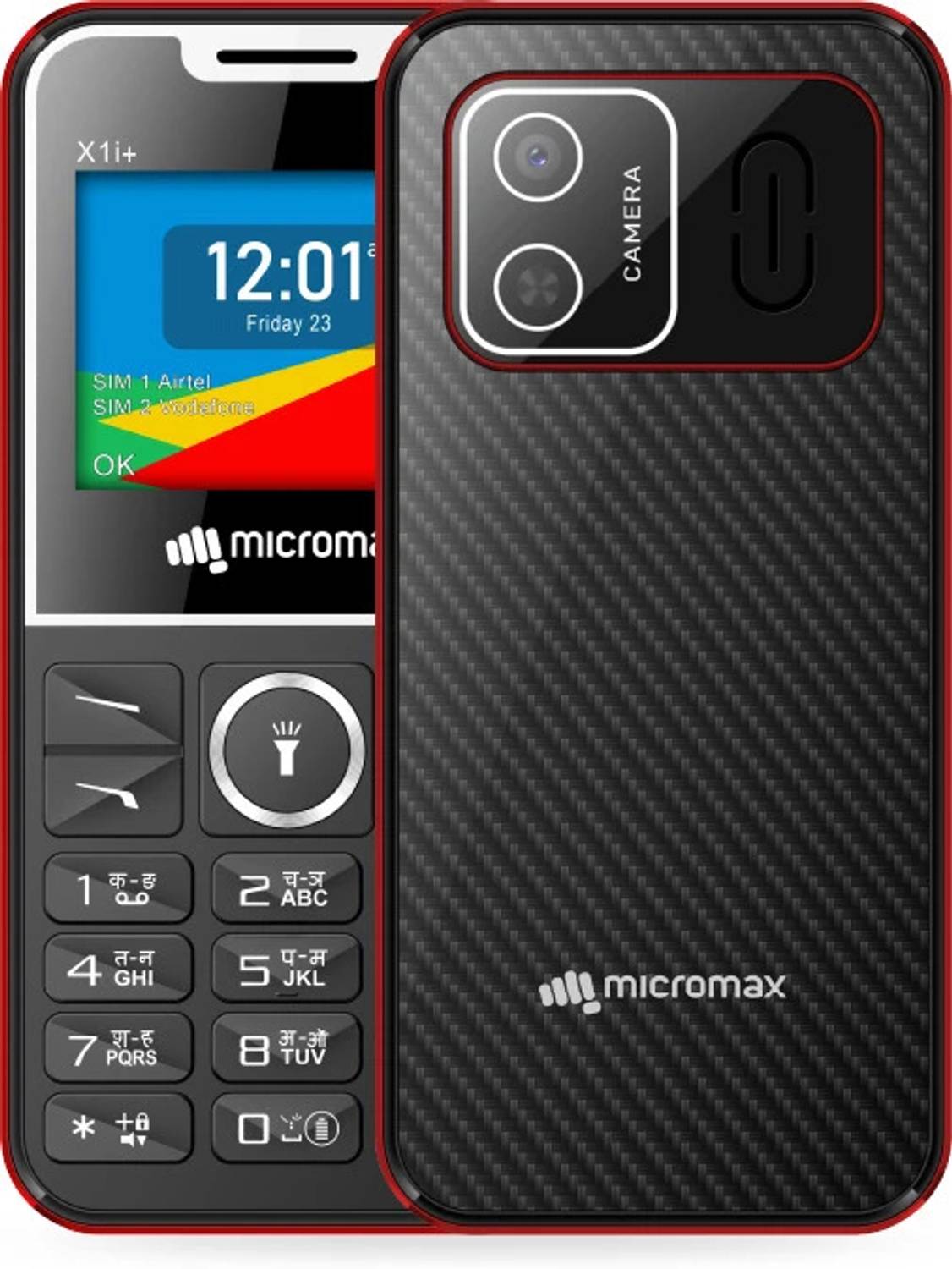 Micromax X1i Smart Plus (Black Red)