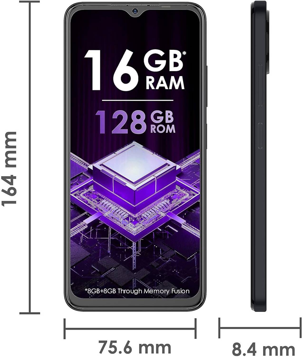 itel S23 128GB Starry Black - Image 4