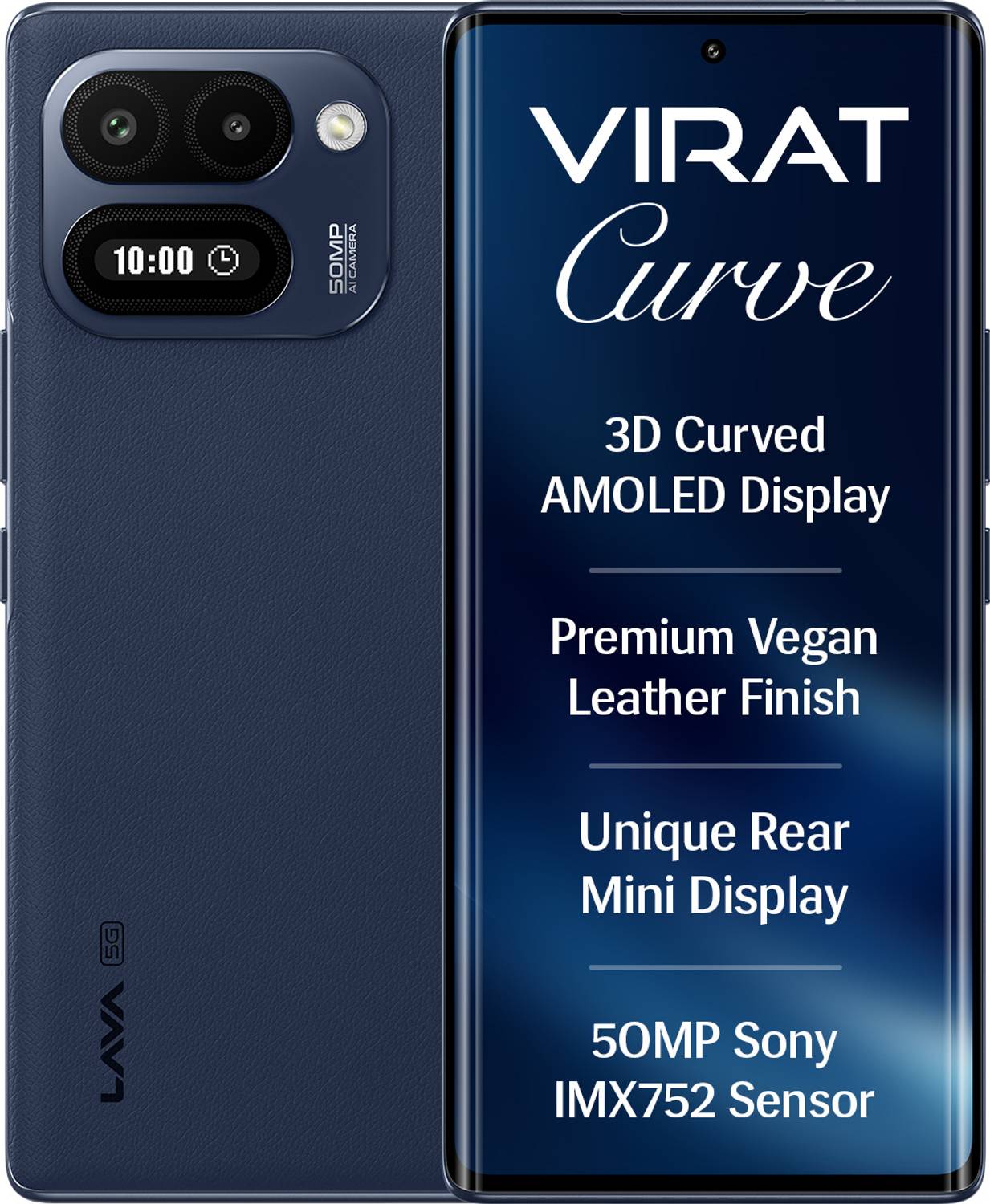 LAVA Virat Curve 5G 128GB Heritage Indigo - Image 1