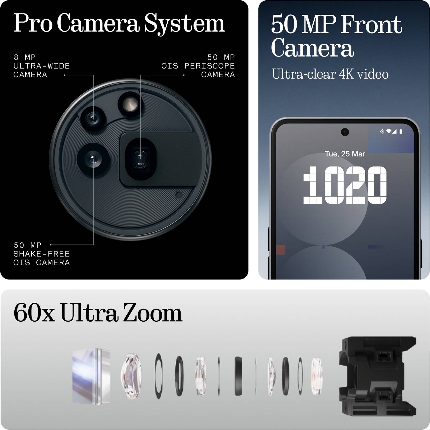 Nothing Phone (3a) Pro 256GB Black - Image 3