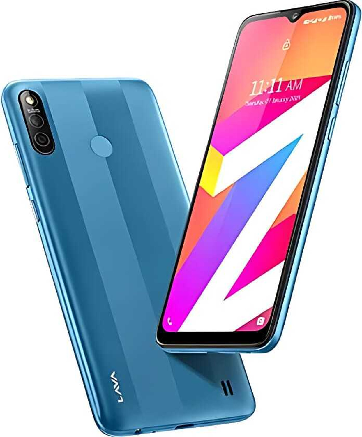 Image of LAVA Z3 Pro (Striped Cyan, 32 GB)
