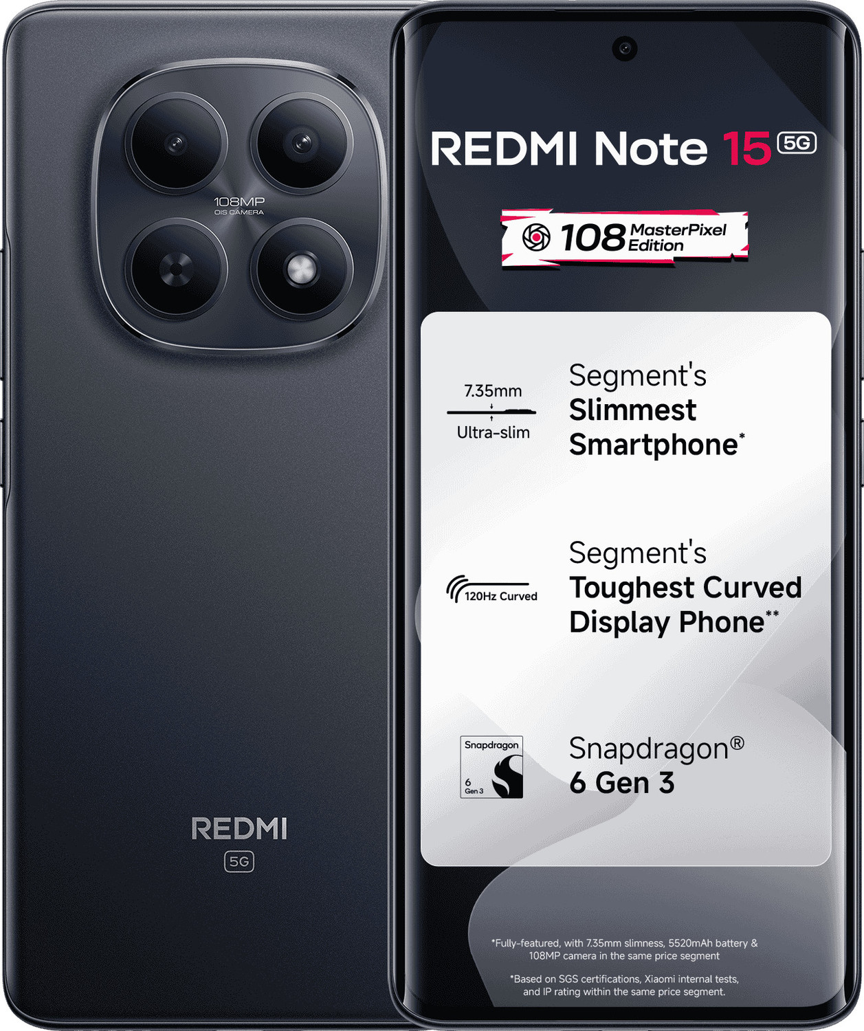 Image of REDMI Note 15 5G (Black, 128 GB)
