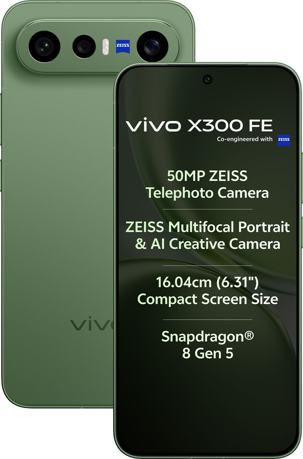 Image of vivo X300 FE (Urban Olive, 256 GB)