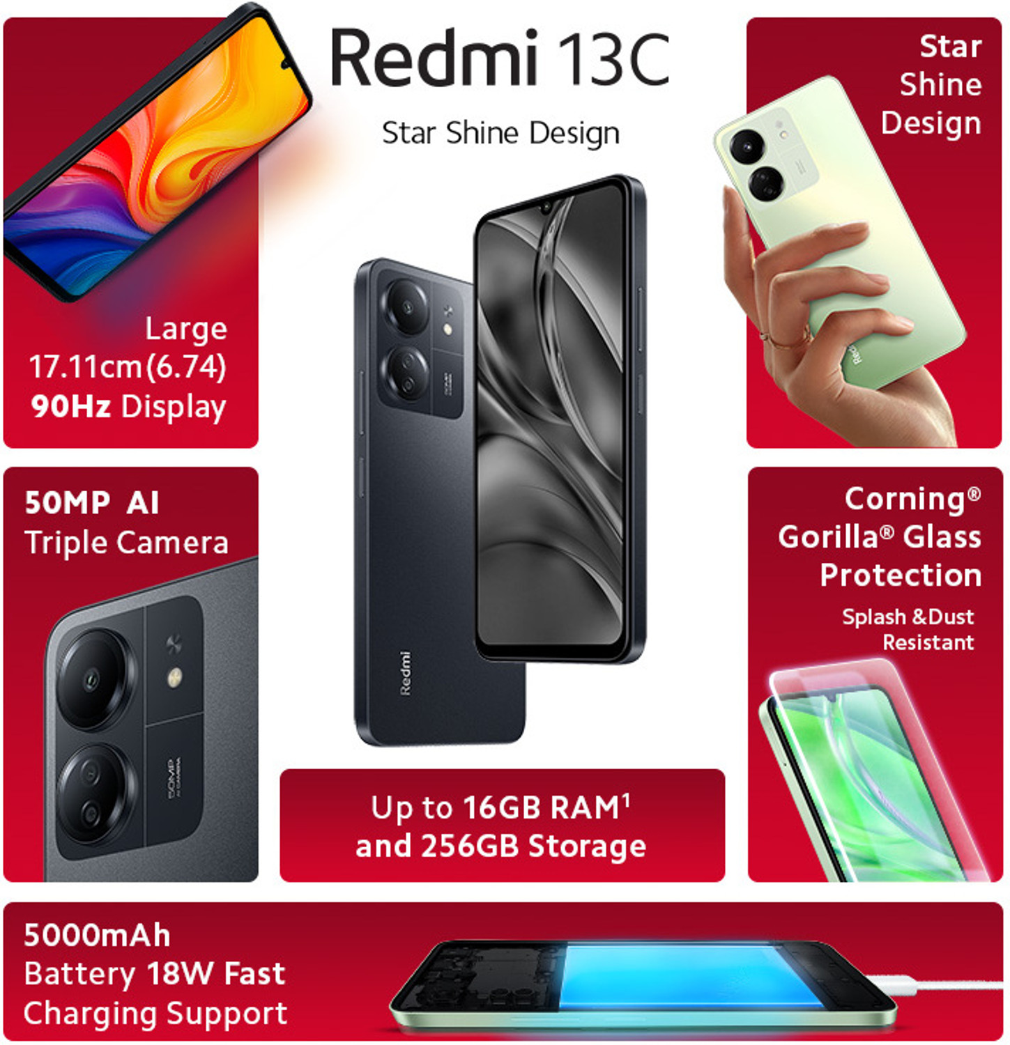 Image of REDMI 13C (Starfrost White, 128 GB)