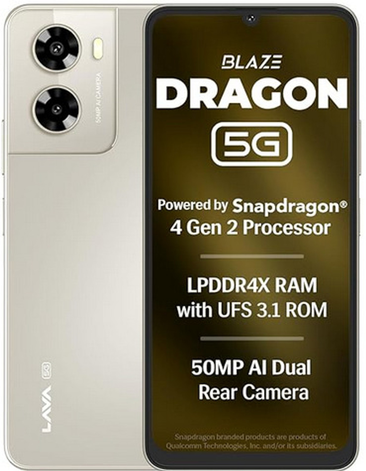 Image of LAVA Blaze Dragon (Golden Mist, 128 GB)